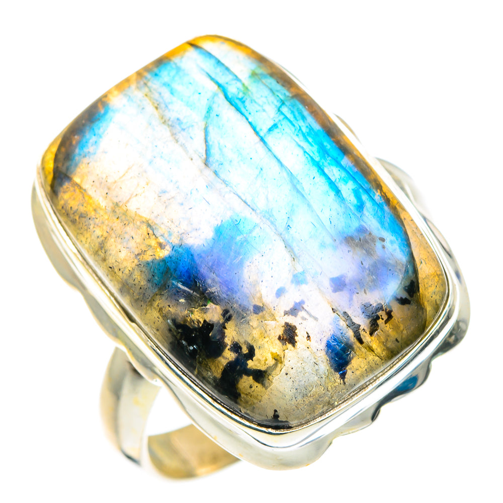 Labradorite Rings handcrafted by Ana Silver Co - RING91615