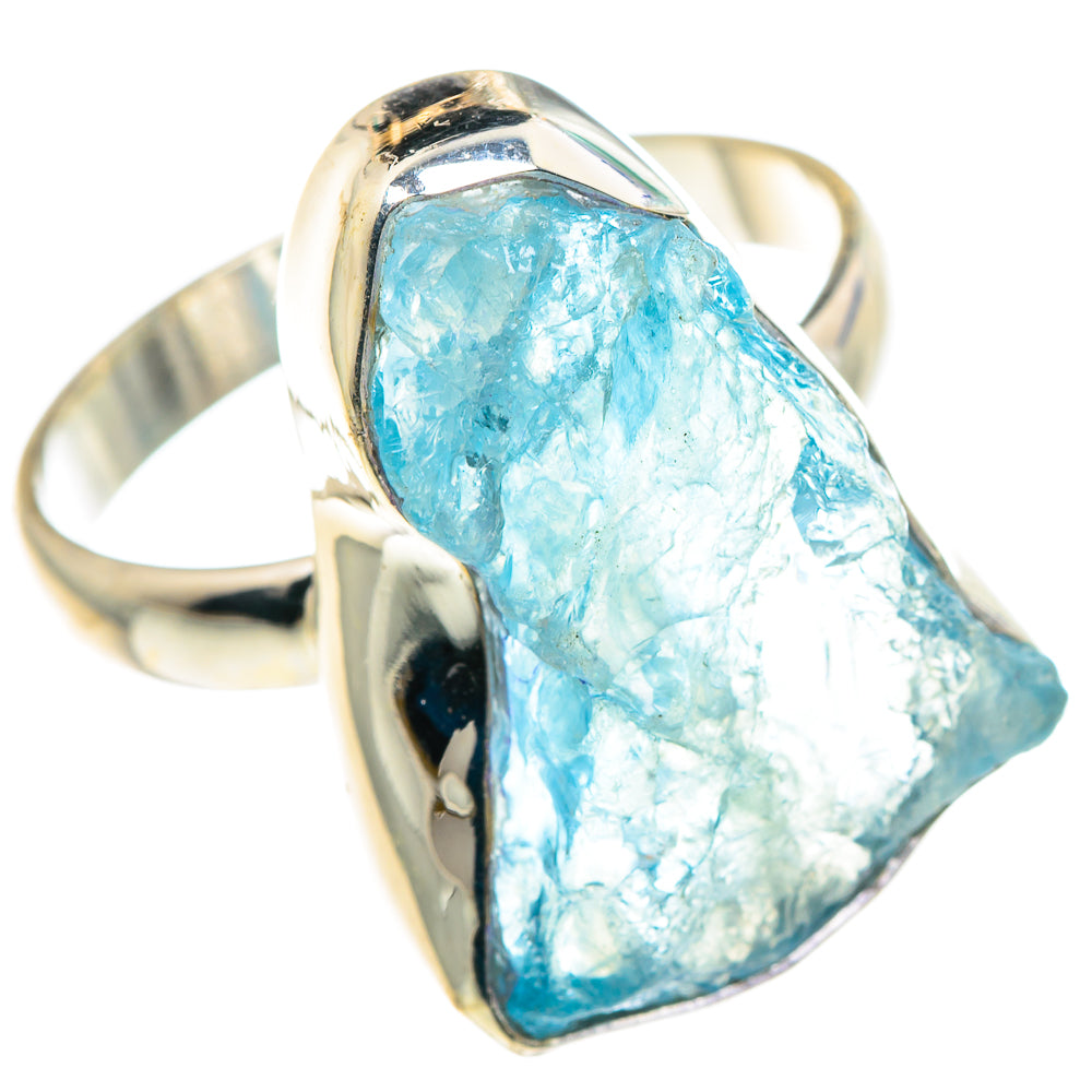 Aquamarine Rings handcrafted by Ana Silver Co - RING91616