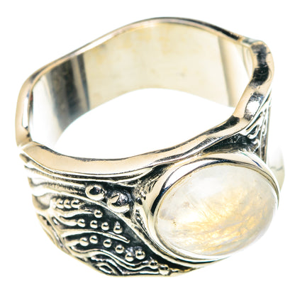 Rainbow Moonstone Rings handcrafted by Ana Silver Co - RING91629