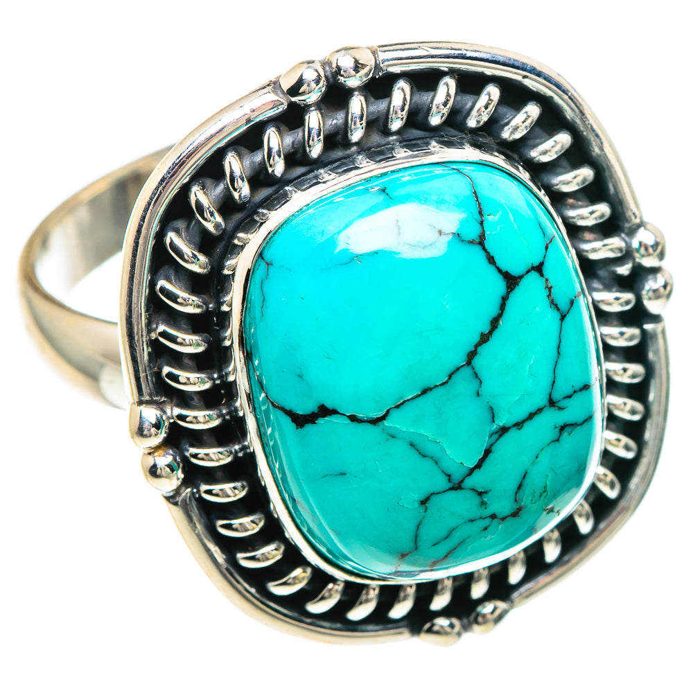 Tibetan Turquoise Rings handcrafted by Ana Silver Co - RING91646