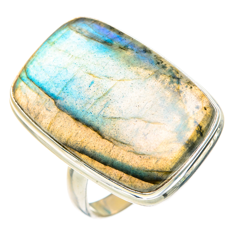 Labradorite Rings handcrafted by Ana Silver Co - RING91647
