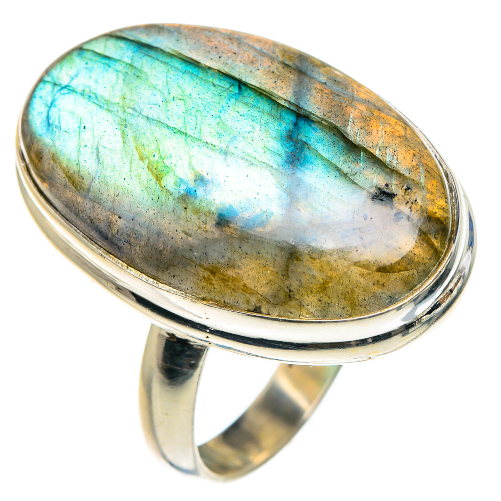 Labradorite Rings handcrafted by Ana Silver Co - RING91655