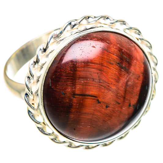Red Tiger Eye Rings handcrafted by Ana Silver Co - RING91662