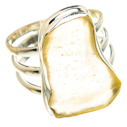 Libyan Desert Glass Rings handcrafted by Ana Silver Co - RING91666