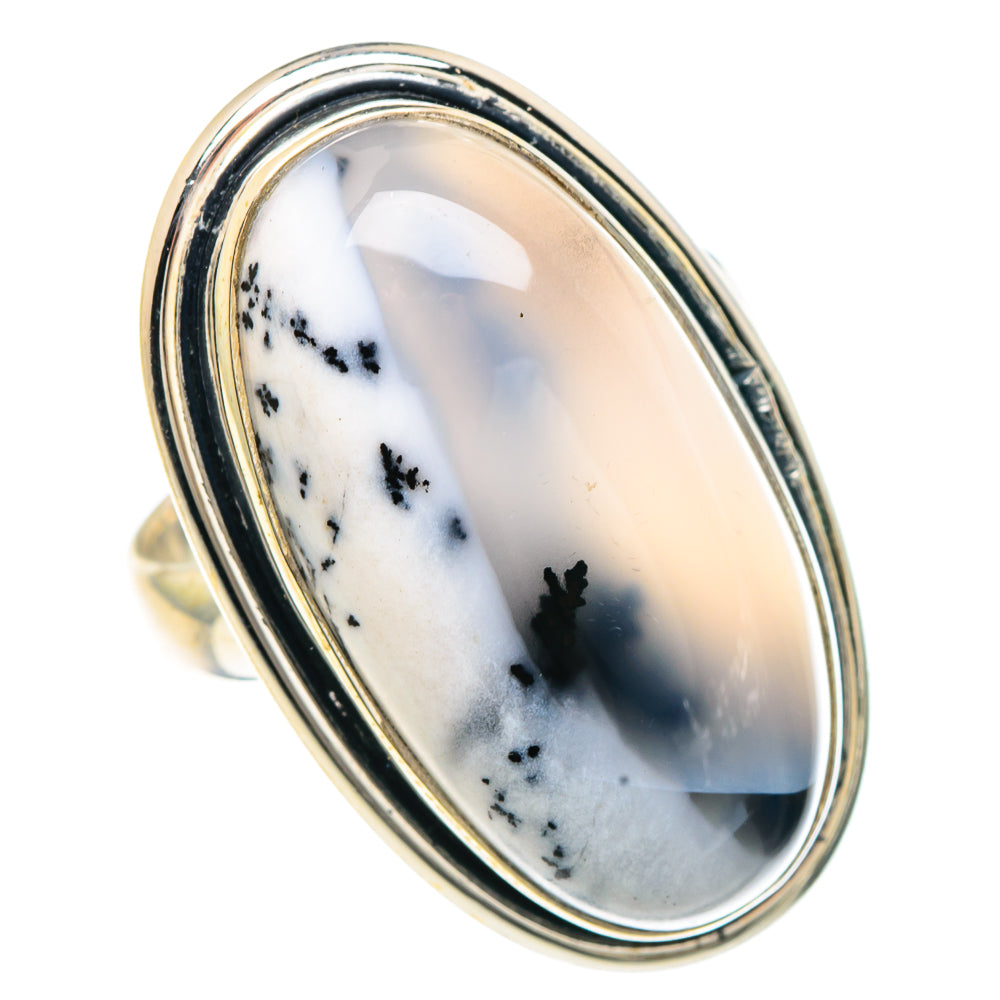 Dendritic Opal Rings handcrafted by Ana Silver Co - RING91681