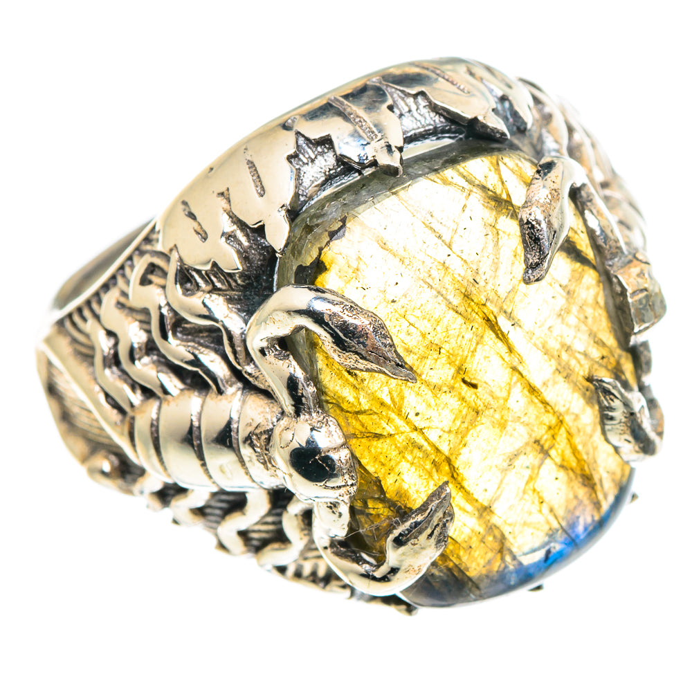 Labradorite Rings handcrafted by Ana Silver Co - RING91691