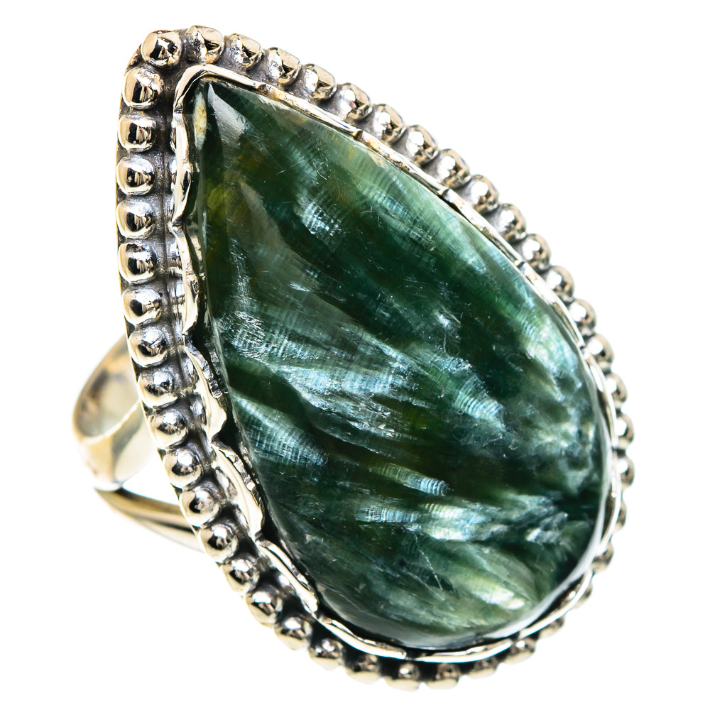 Seraphinite Rings handcrafted by Ana Silver Co - RING91693