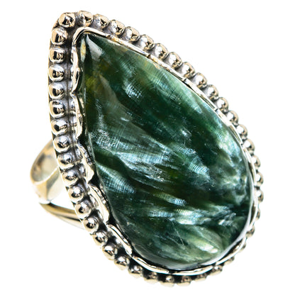 Seraphinite Rings handcrafted by Ana Silver Co - RING91693