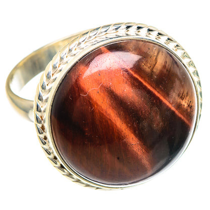 Red Tiger Eye Rings handcrafted by Ana Silver Co - RING91698