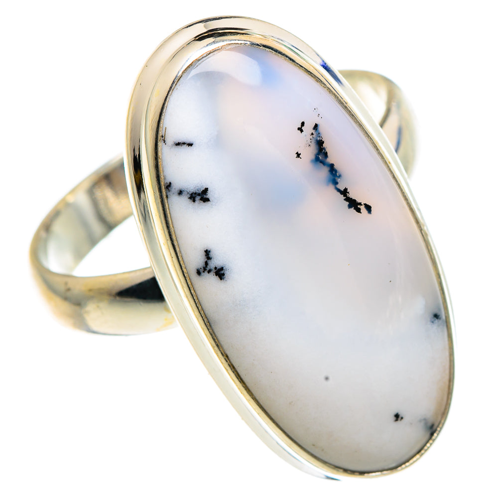 Dendritic Opal Rings handcrafted by Ana Silver Co - RING91709