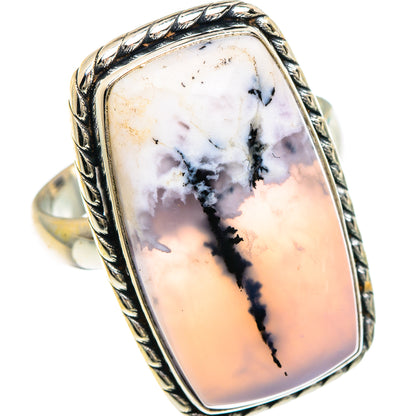 Dendritic Opal Rings handcrafted by Ana Silver Co - RING91710