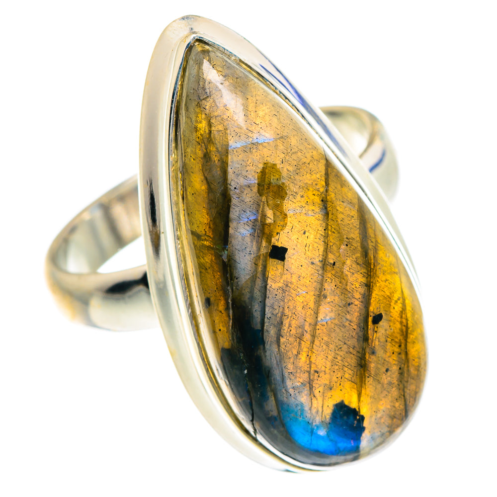 Labradorite Rings handcrafted by Ana Silver Co - RING91716