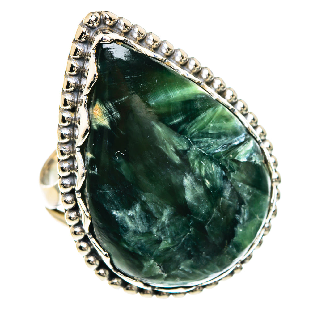 Seraphinite Rings handcrafted by Ana Silver Co - RING91717