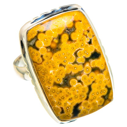 Ocean Jasper Rings handcrafted by Ana Silver Co - RING91721