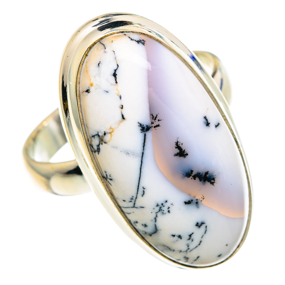 Dendritic Opal Rings handcrafted by Ana Silver Co - RING91734