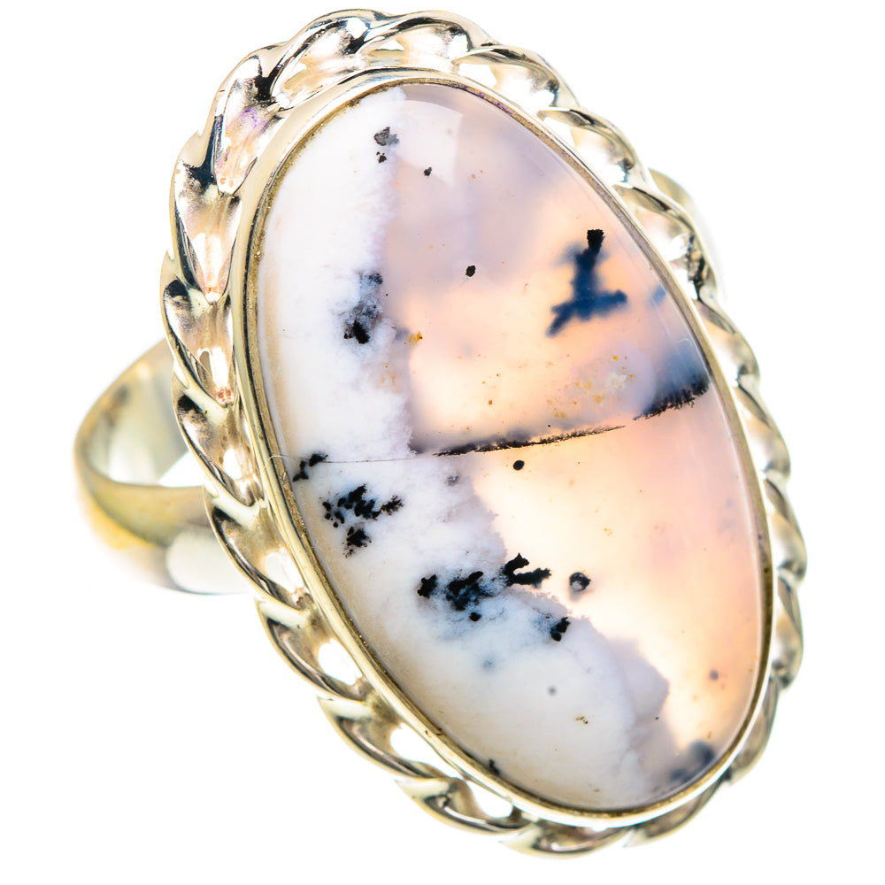 Dendritic Opal Rings handcrafted by Ana Silver Co - RING91735