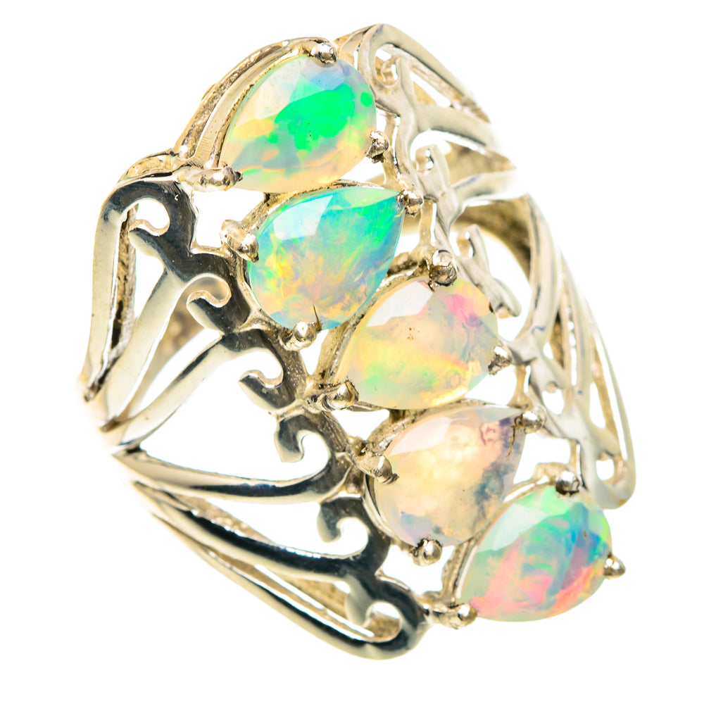 Ethiopian Opal Rings handcrafted by Ana Silver Co - RING91760