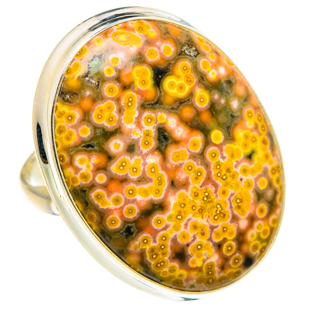 Ocean Jasper Rings handcrafted by Ana Silver Co - RING91804