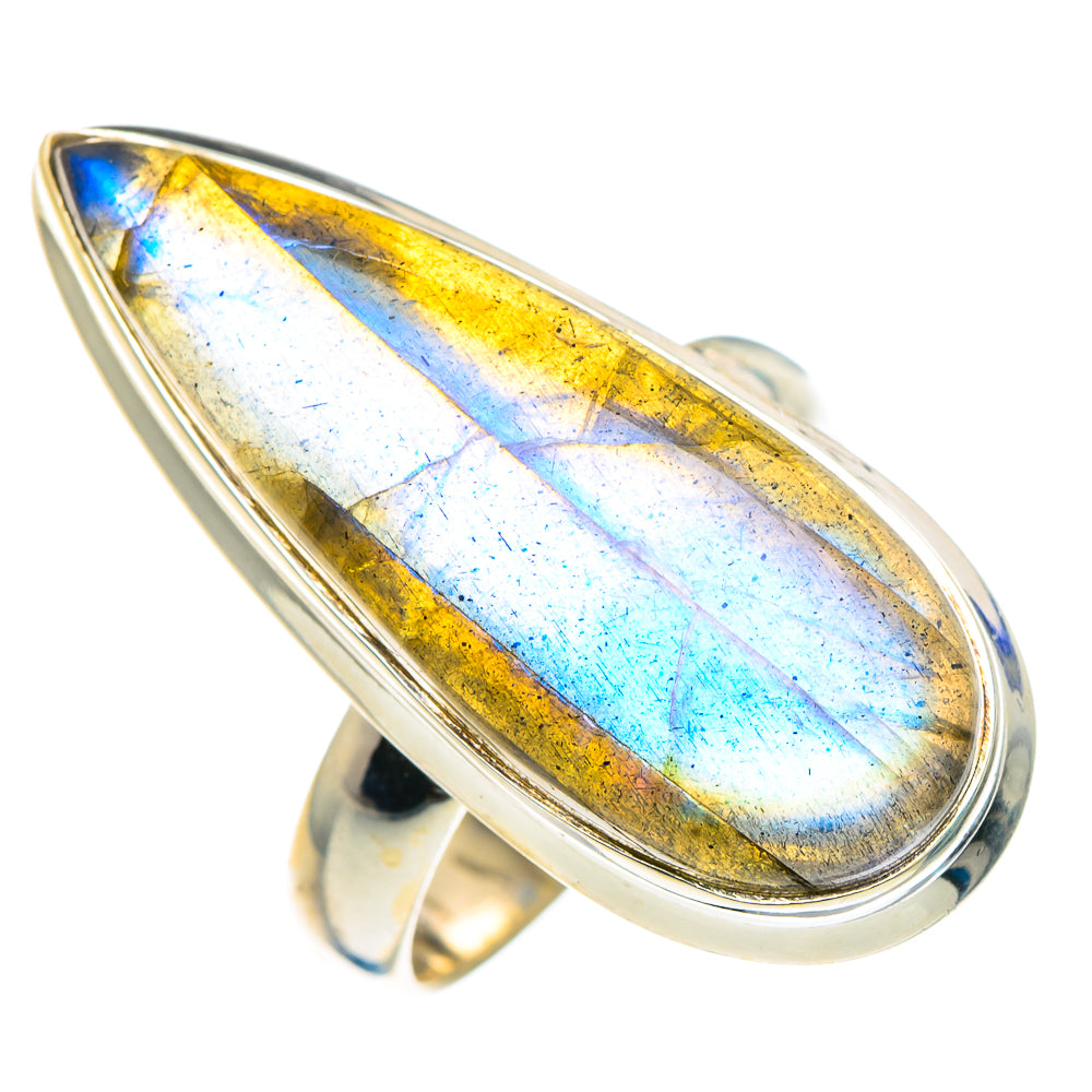 Labradorite Rings handcrafted by Ana Silver Co - RING91806