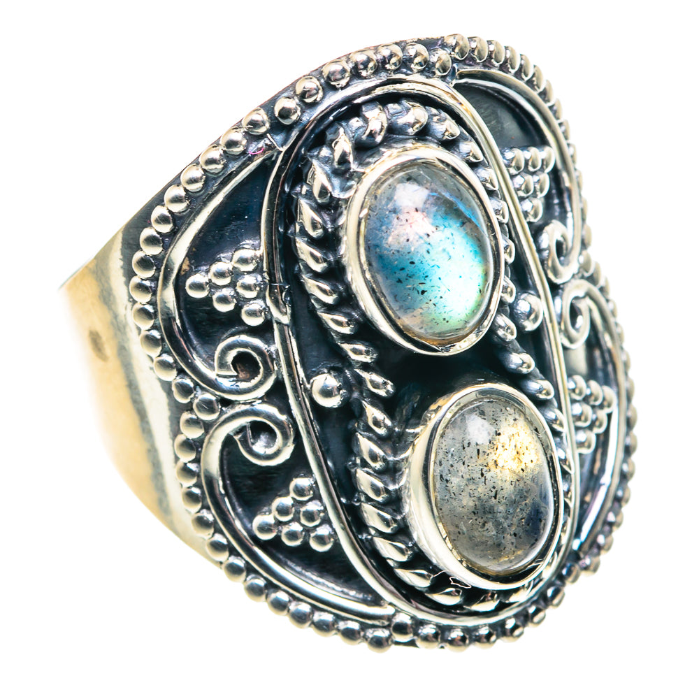 Labradorite Rings handcrafted by Ana Silver Co - RING91808