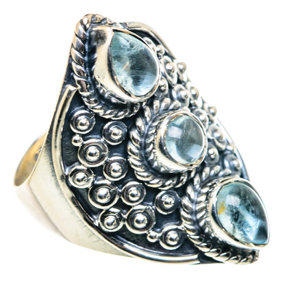 Blue Topaz Rings handcrafted by Ana Silver Co - RING91812