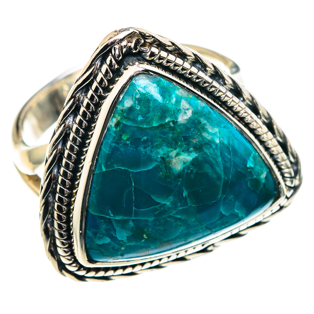 Chrysocolla Rings handcrafted by Ana Silver Co - RING91814
