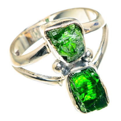 Chrome Diopside Rings handcrafted by Ana Silver Co - RING91816