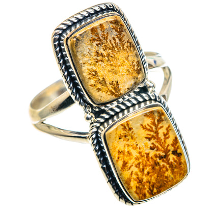Germany Psilomelane Dendrite Rings handcrafted by Ana Silver Co - RING91818