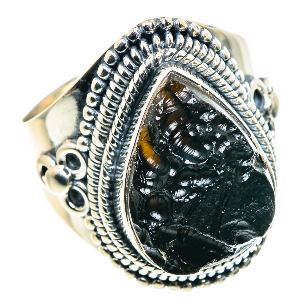 Tektite Rings handcrafted by Ana Silver Co - RING91828