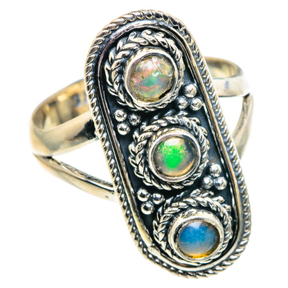 Ethiopian Opal Rings handcrafted by Ana Silver Co - RING91834