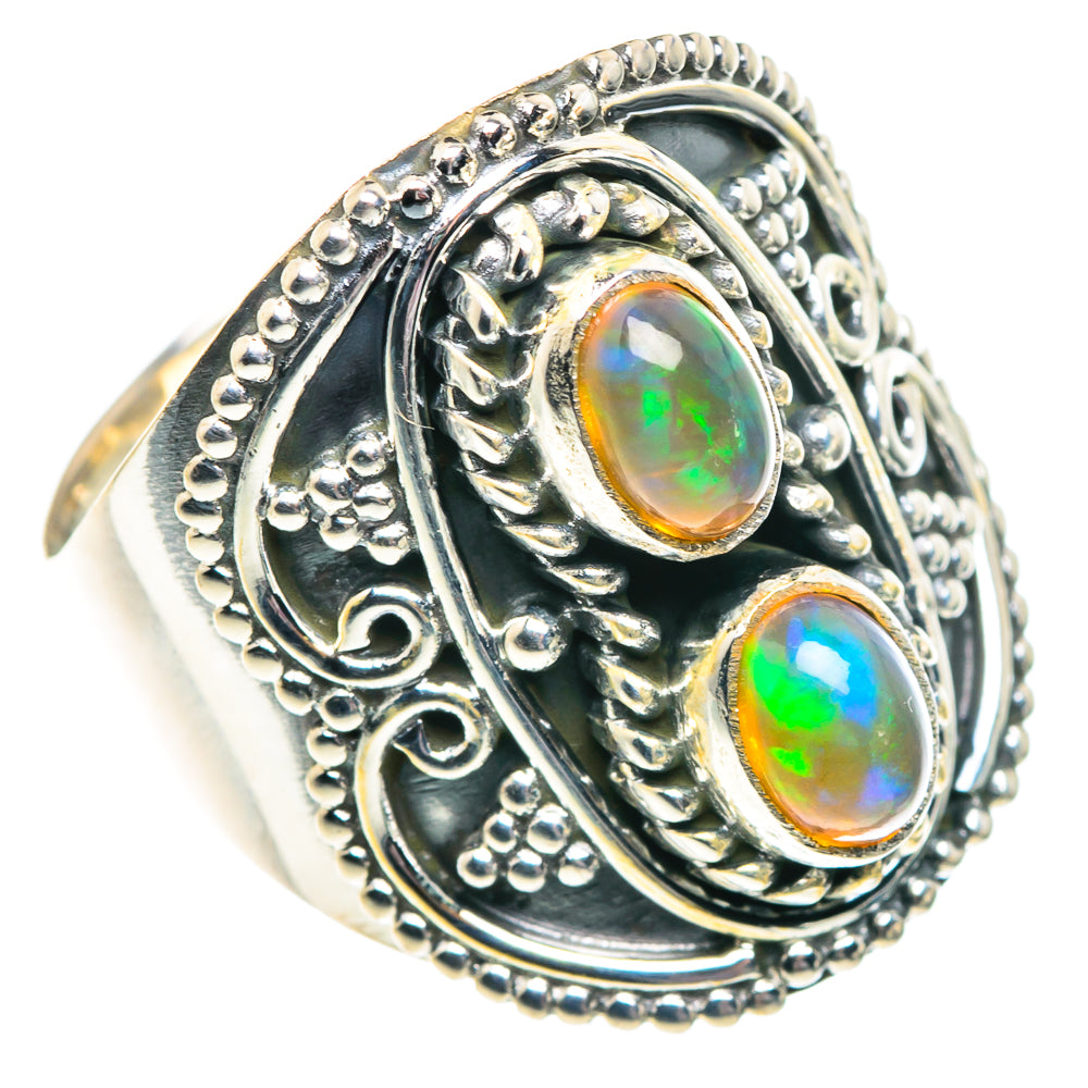 Ethiopian Opal Rings handcrafted by Ana Silver Co - RING91835