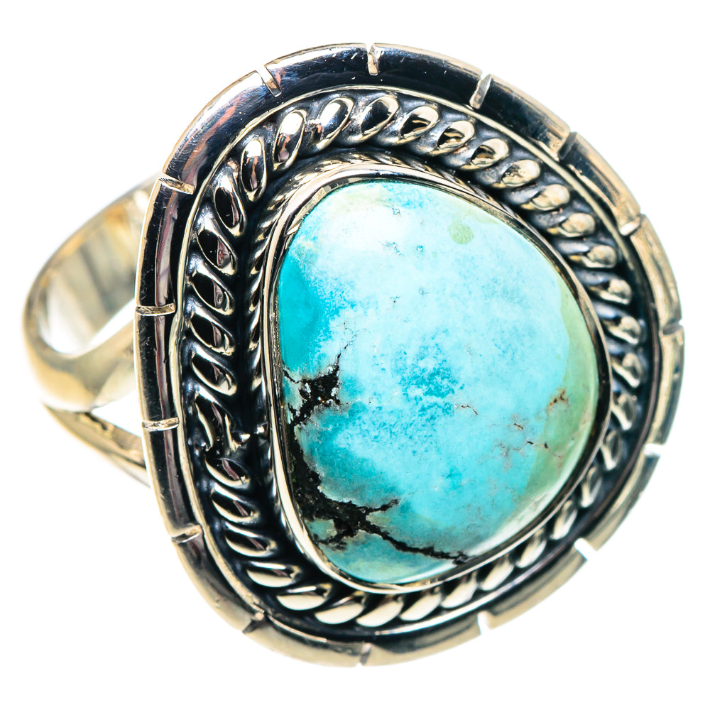 Tibetan Turquoise Rings handcrafted by Ana Silver Co - RING91838