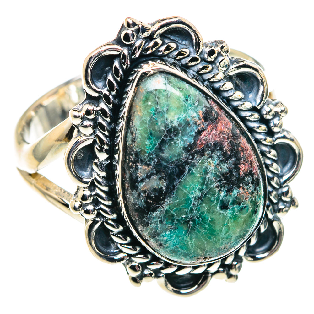 Ruby Fuchsite Rings handcrafted by Ana Silver Co - RING91844 - Photo 2