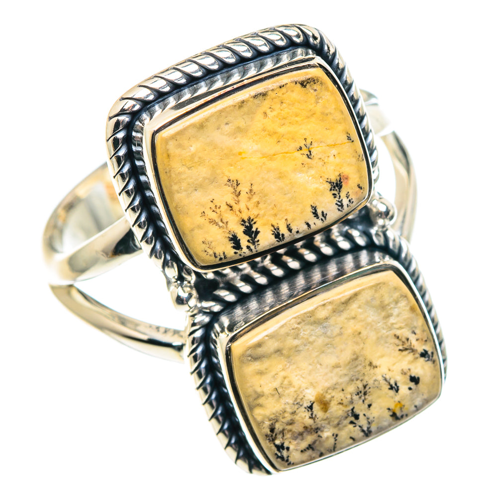Germany Psilomelane Dendrite Rings handcrafted by Ana Silver Co - RING91847 - Photo 2