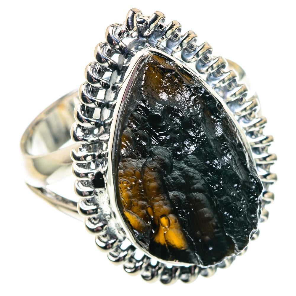Tektite Rings handcrafted by Ana Silver Co - RING91854 - Photo 2