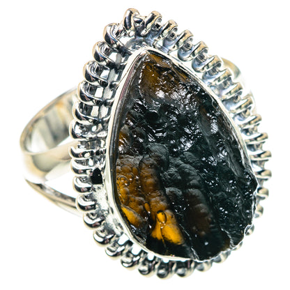 Tektite Rings handcrafted by Ana Silver Co - RING91854 - Photo 2