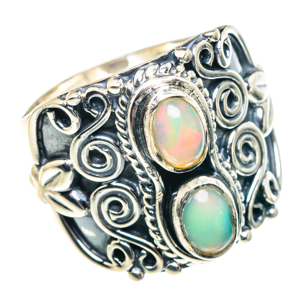 Ethiopian Opal Rings handcrafted by Ana Silver Co - RING91861