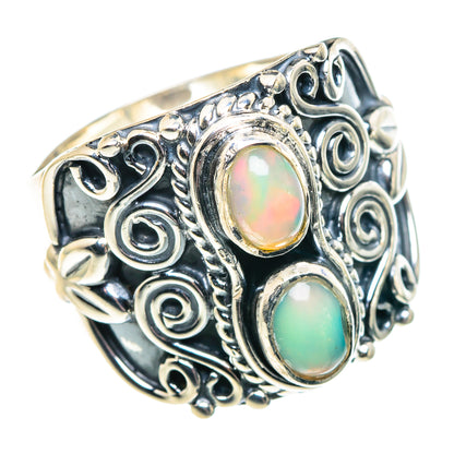 Ethiopian Opal Rings handcrafted by Ana Silver Co - RING91861