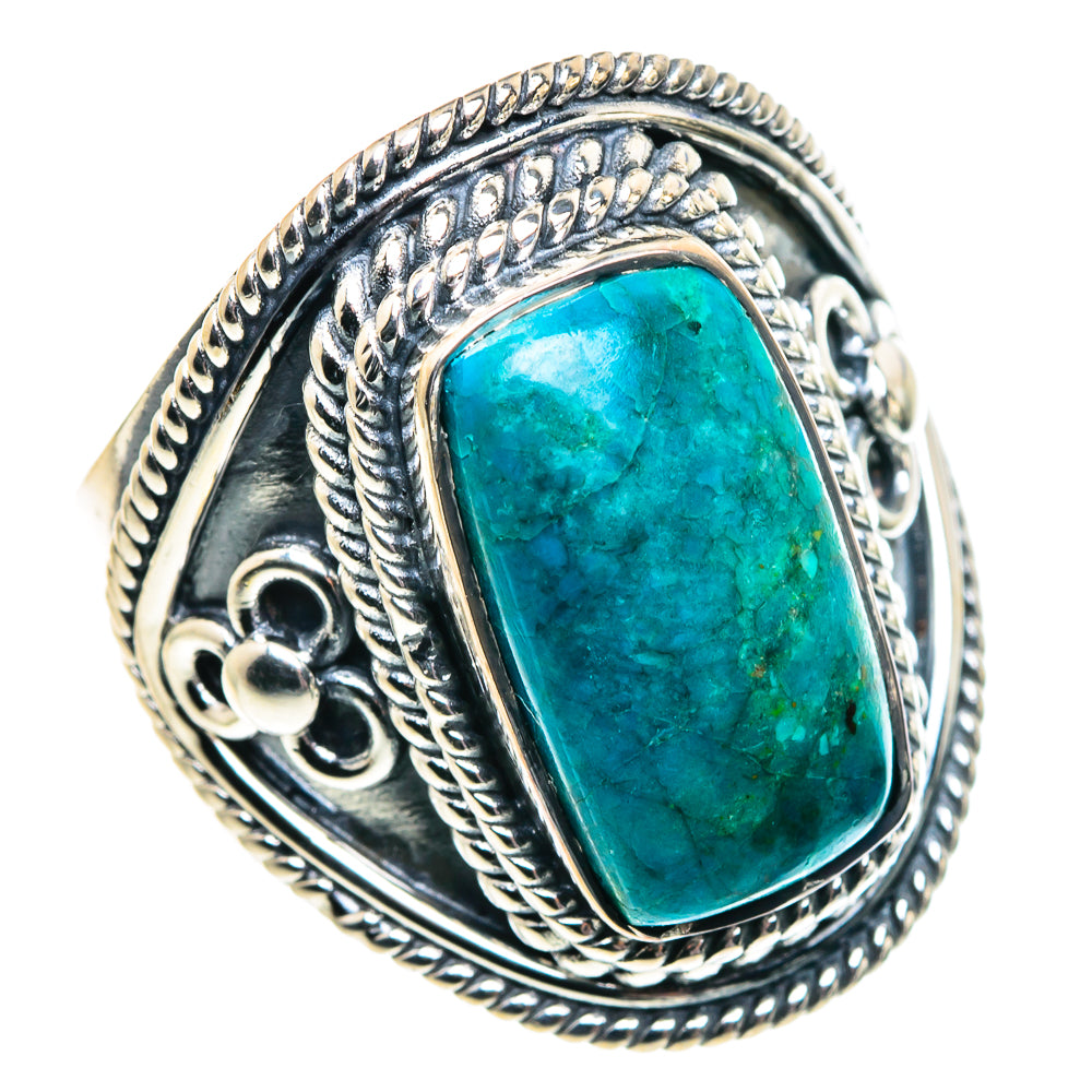 Chrysocolla Rings handcrafted by Ana Silver Co - RING91862