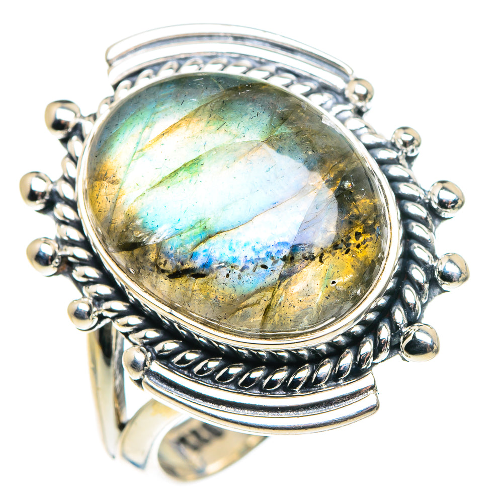 Labradorite Rings handcrafted by Ana Silver Co - RING91865