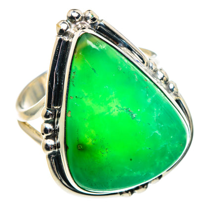 Chrysoprase Rings handcrafted by Ana Silver Co - RING91872