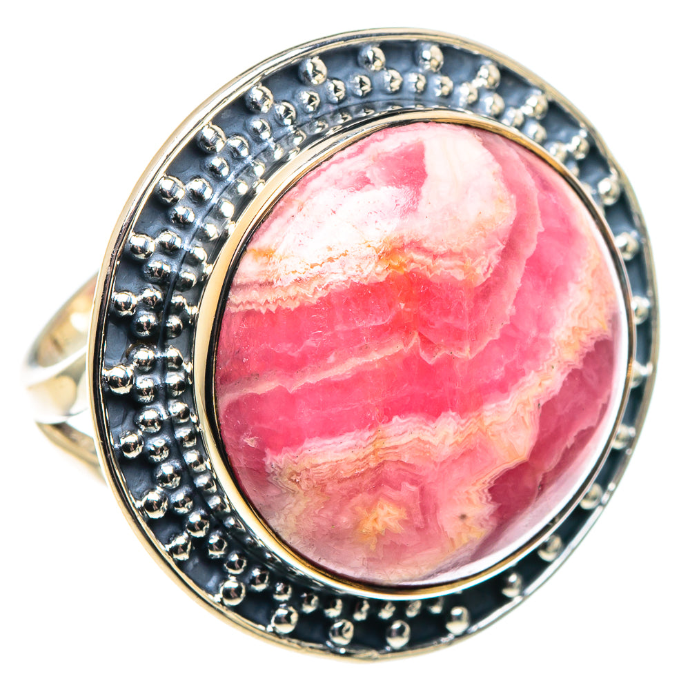 Rhodochrosite Rings handcrafted by Ana Silver Co - RING91875