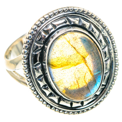 Labradorite Rings handcrafted by Ana Silver Co - RING91887