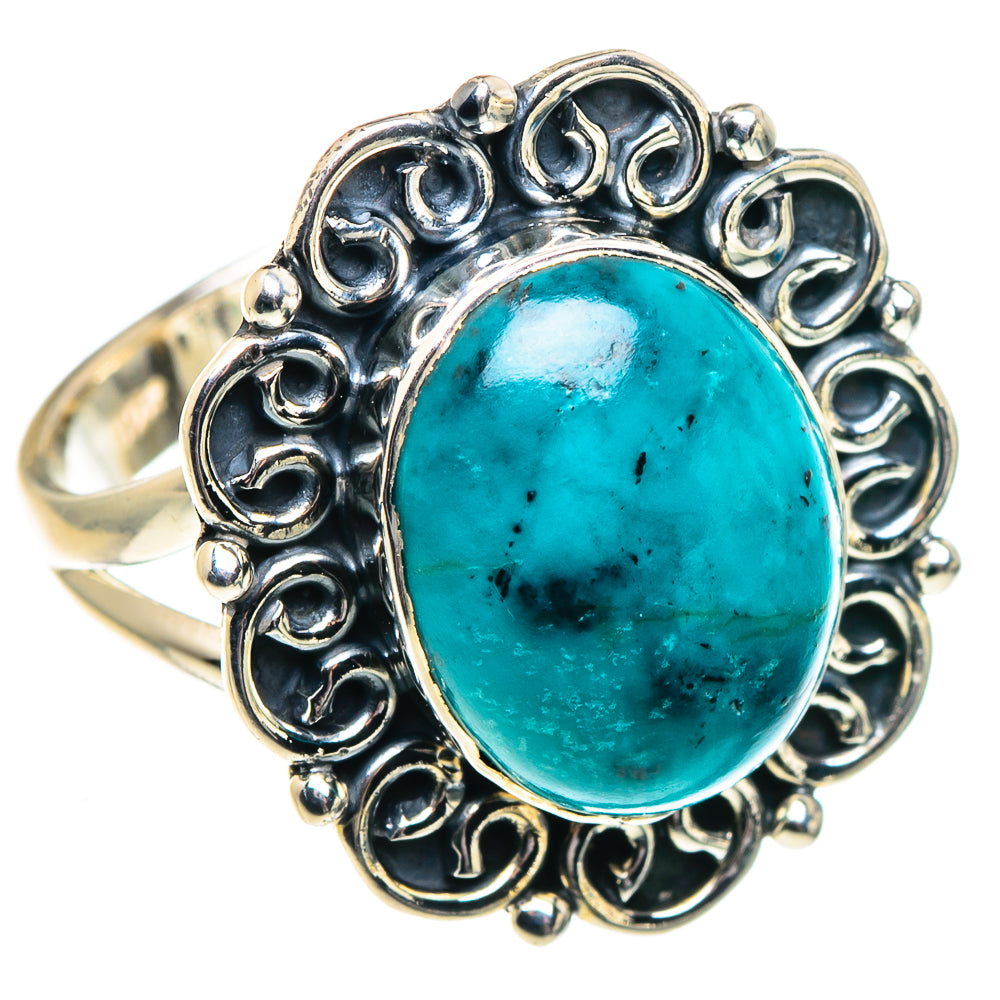 Chrysocolla Rings handcrafted by Ana Silver Co - RING91889