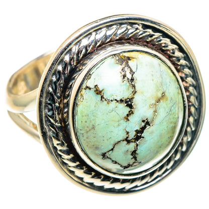 Tibetan Turquoise Rings handcrafted by Ana Silver Co - RING91890