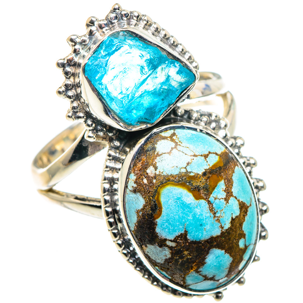 Tibetan Turquoise Rings handcrafted by Ana Silver Co - RING91891