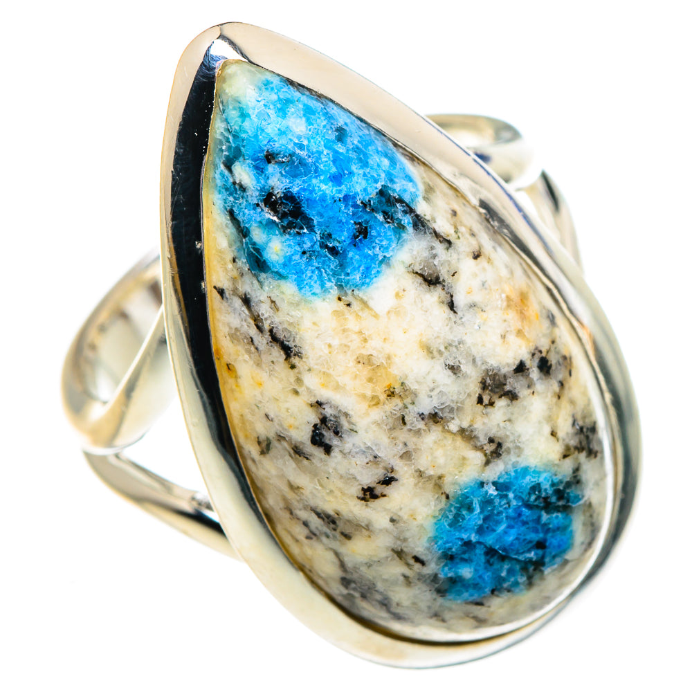K2 Blue Azurite Rings handcrafted by Ana Silver Co - RING91892 - Photo 2
