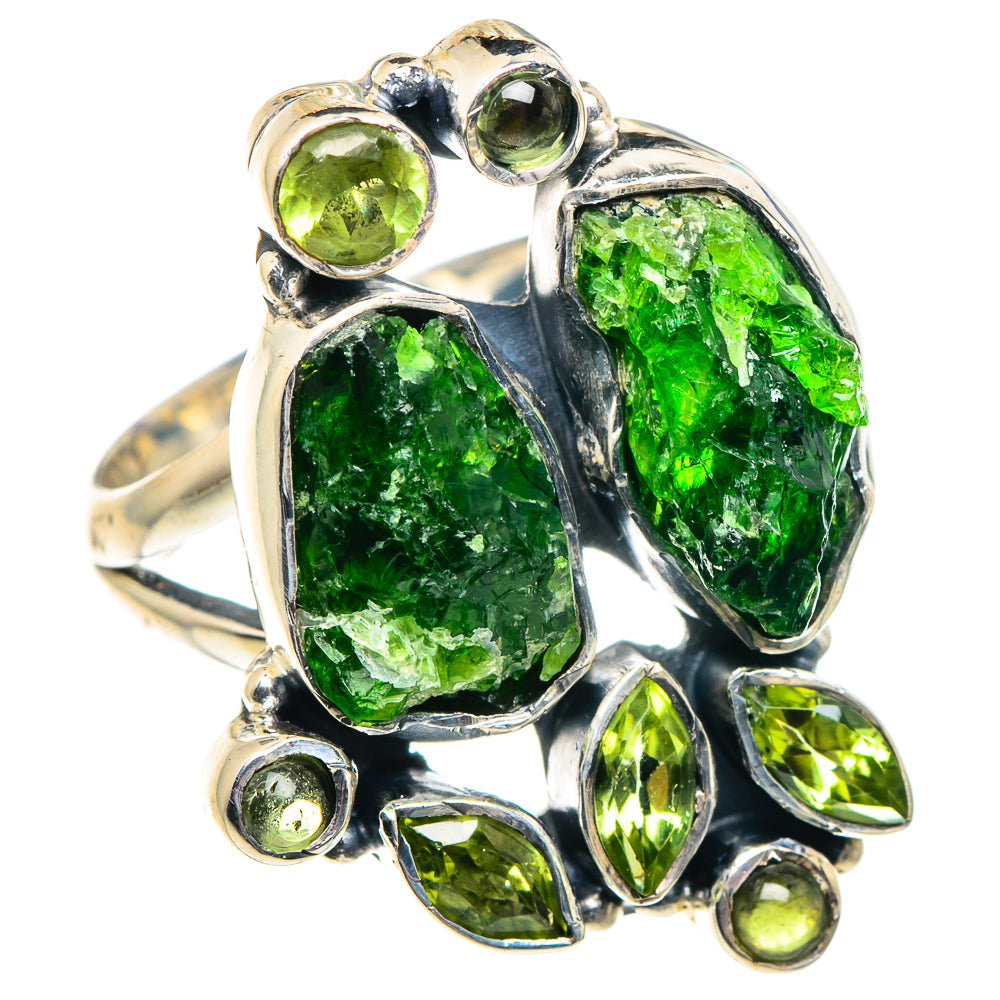 Chrome Diopside Rings handcrafted by Ana Silver Co - RING91894