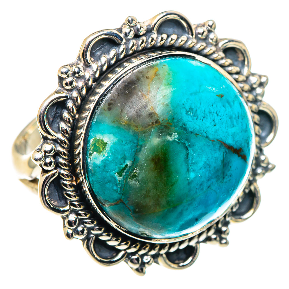 Chrysocolla Rings handcrafted by Ana Silver Co - RING91913