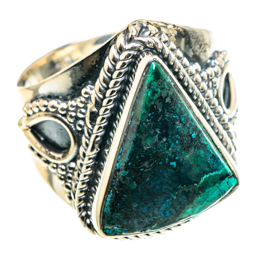 Chrysocolla Rings handcrafted by Ana Silver Co - RING91920